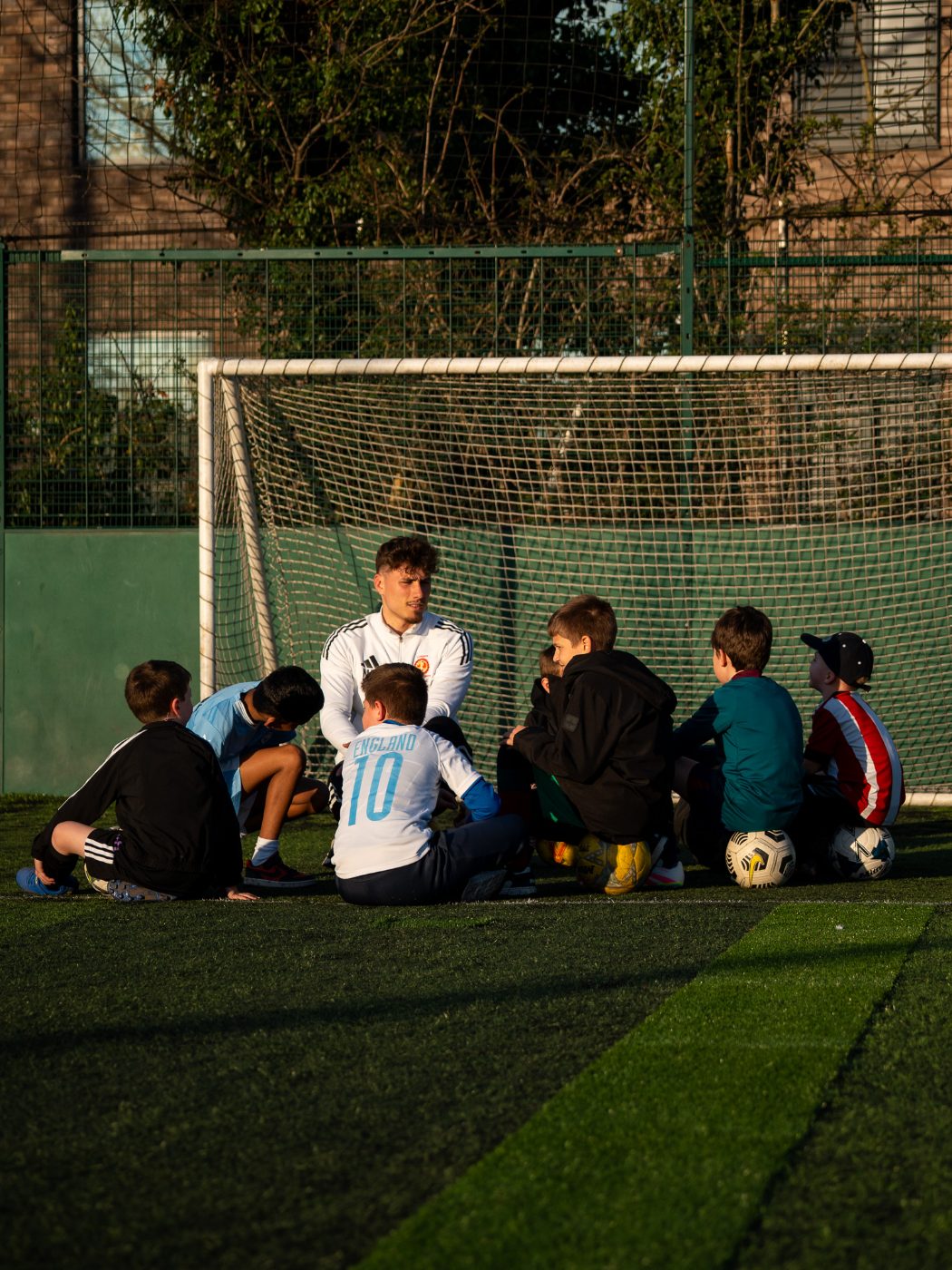 Young players with a Conquest coach