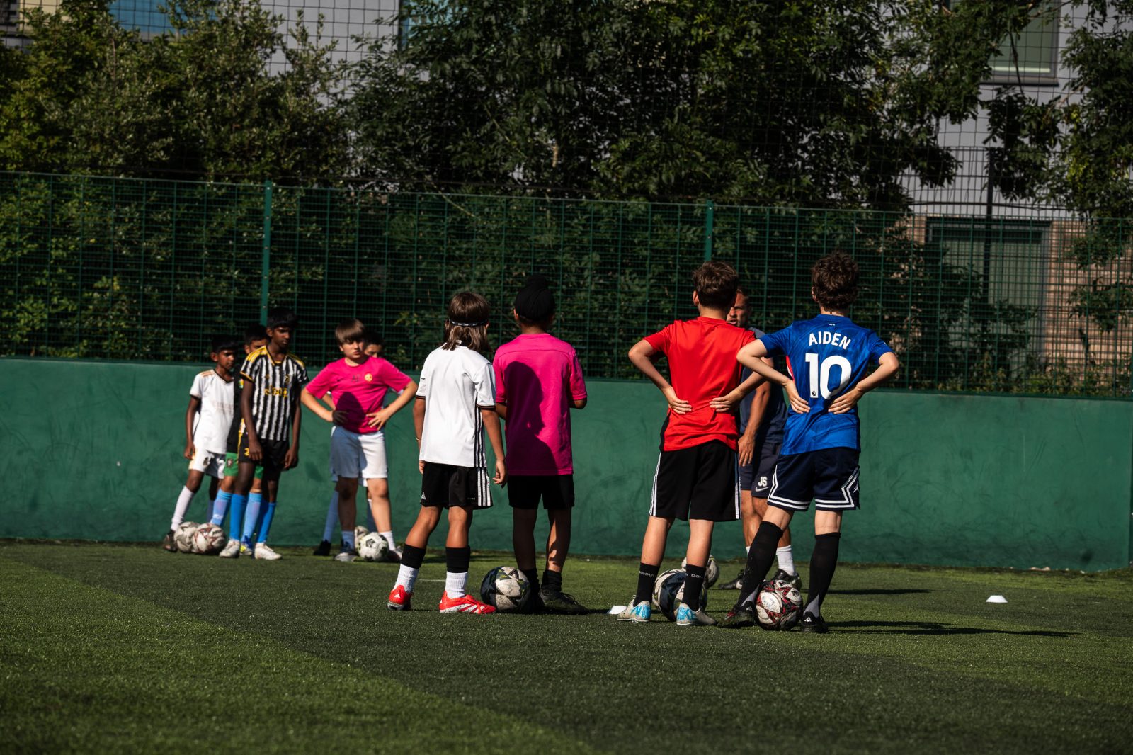 Players in a small-sided session